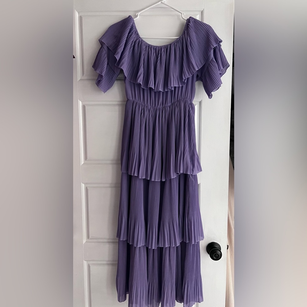PERFECT for SPRING and EASTER 
Lavender off the shoulder swing dress